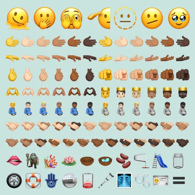 new emojis in iOS 15.4