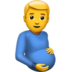 Face with hand over mouth