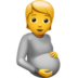 Face with hand over mouth