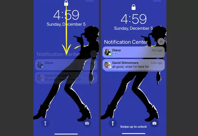 how to see deleted notifications on iPhone