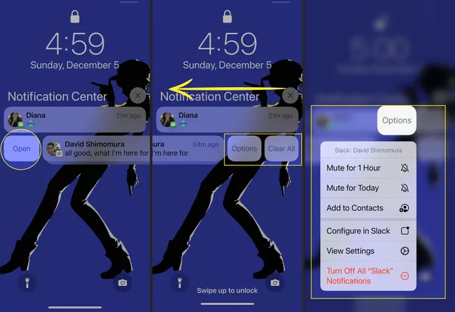 how to see deleted notifications on iPhone