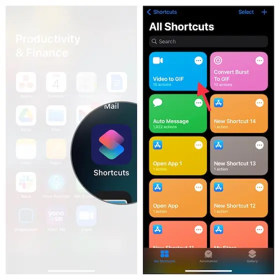how to make a GIF on iPhone