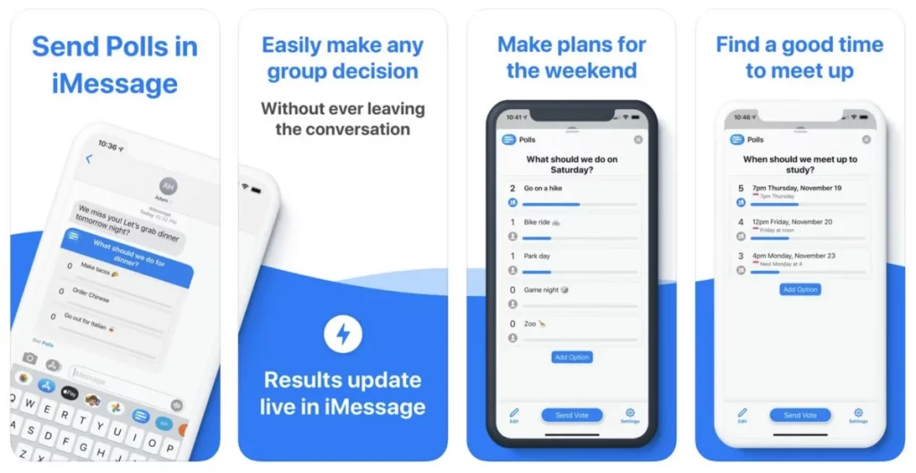 how to create a poll in iMessage on an iPhone or iPad