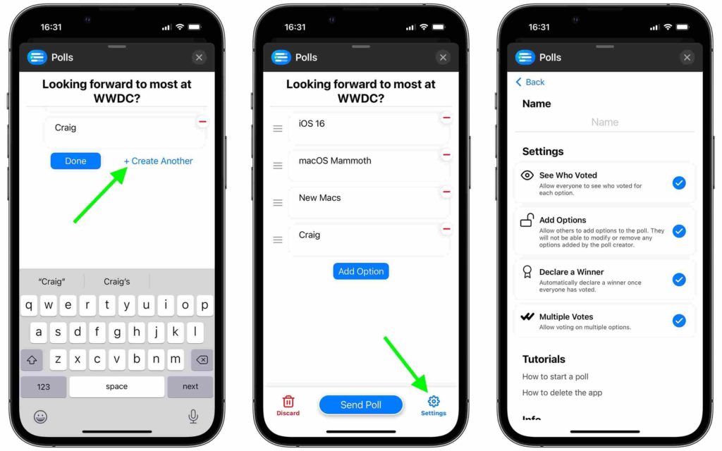 how to create a poll in iMessage on an iPhone or iPad