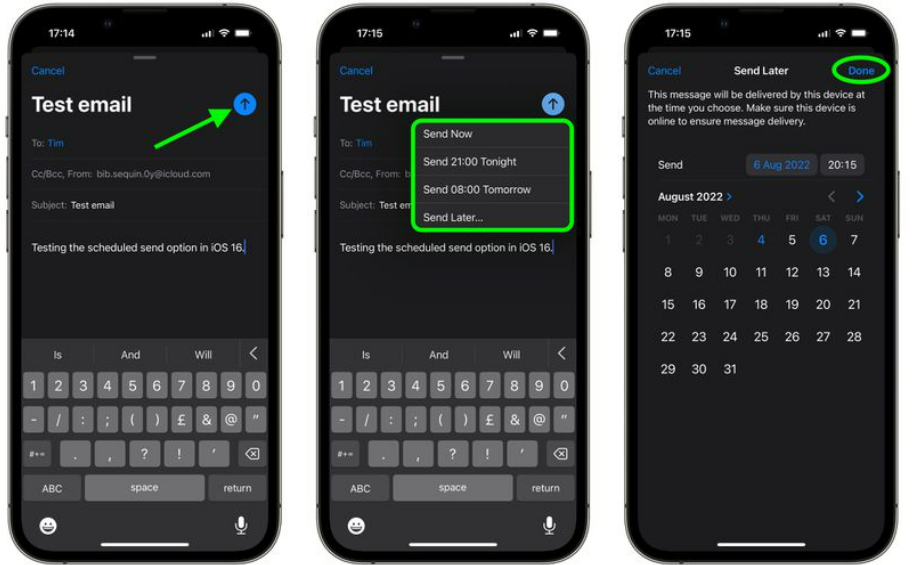 How to Unsend Emails with iPhone in iOS 16