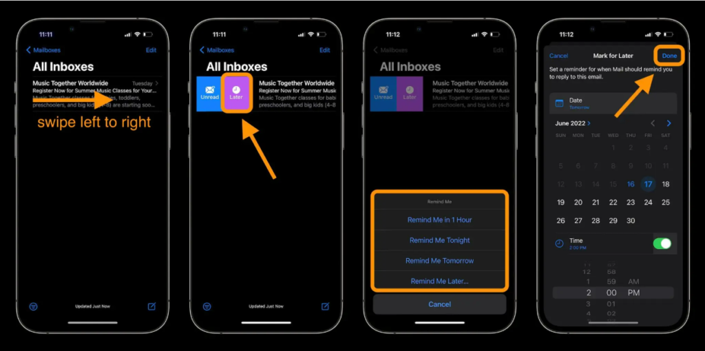 How to Get Email Reminders in Apple Mail in iOS 16