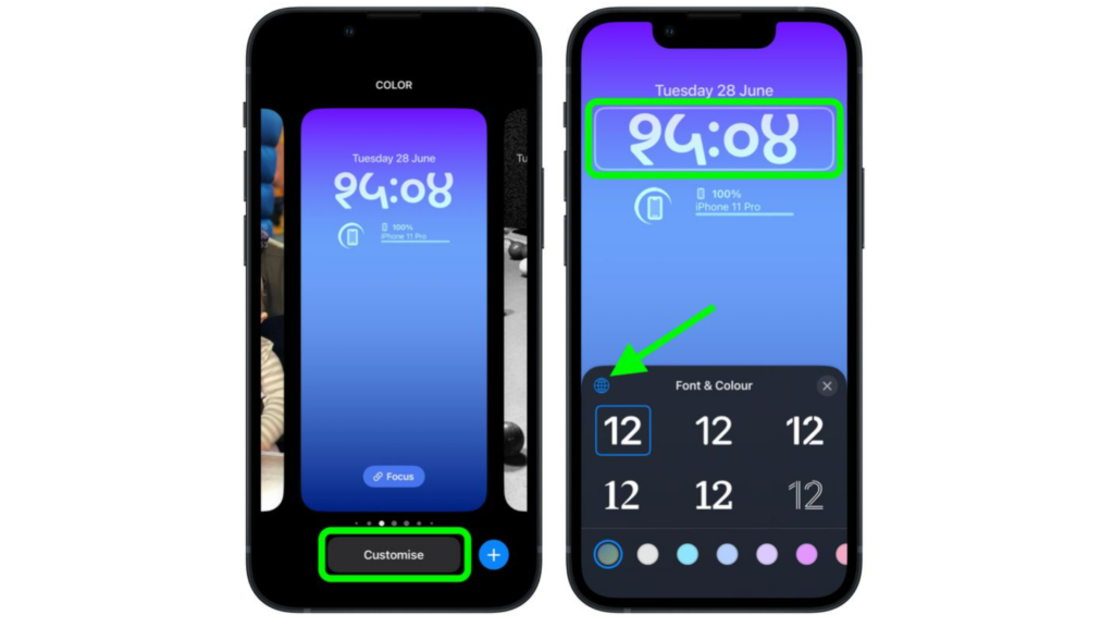  how to change the lock screen clock to Arabic numerals in iOS 16