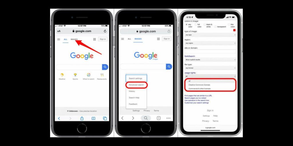 Google Images Advanced Search