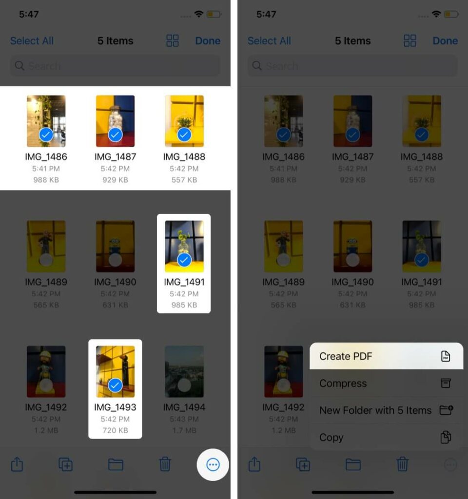 how to convert picture to PDF on iPhone