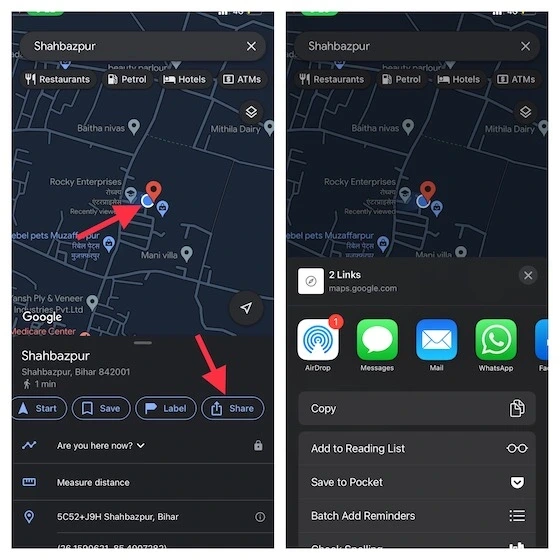 How to Share Location on iPhone
