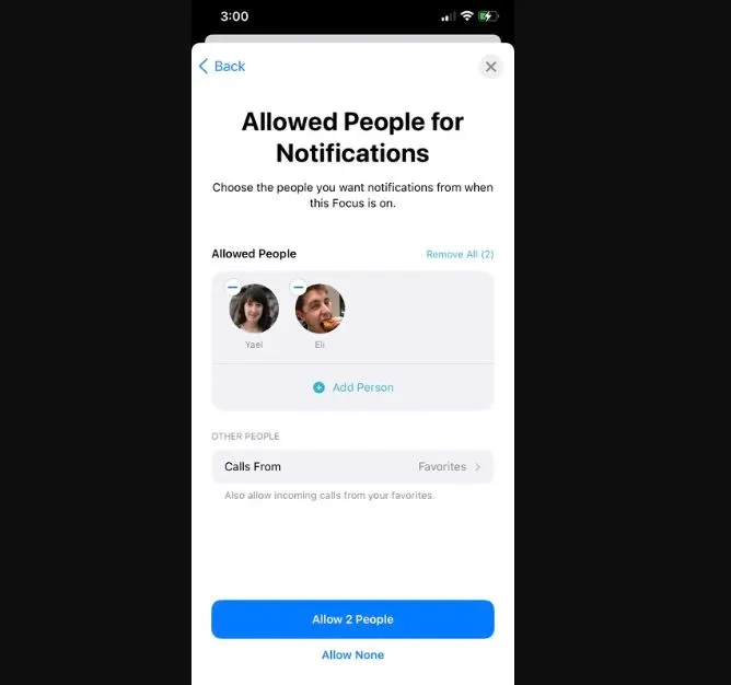 What is Focus Status on iPhone