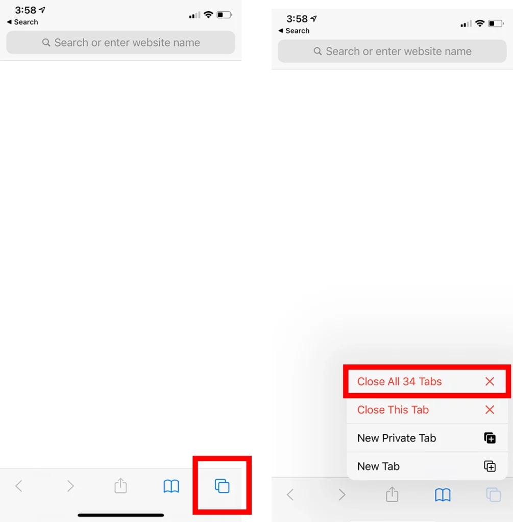 How to Close All Tabs on iPhone