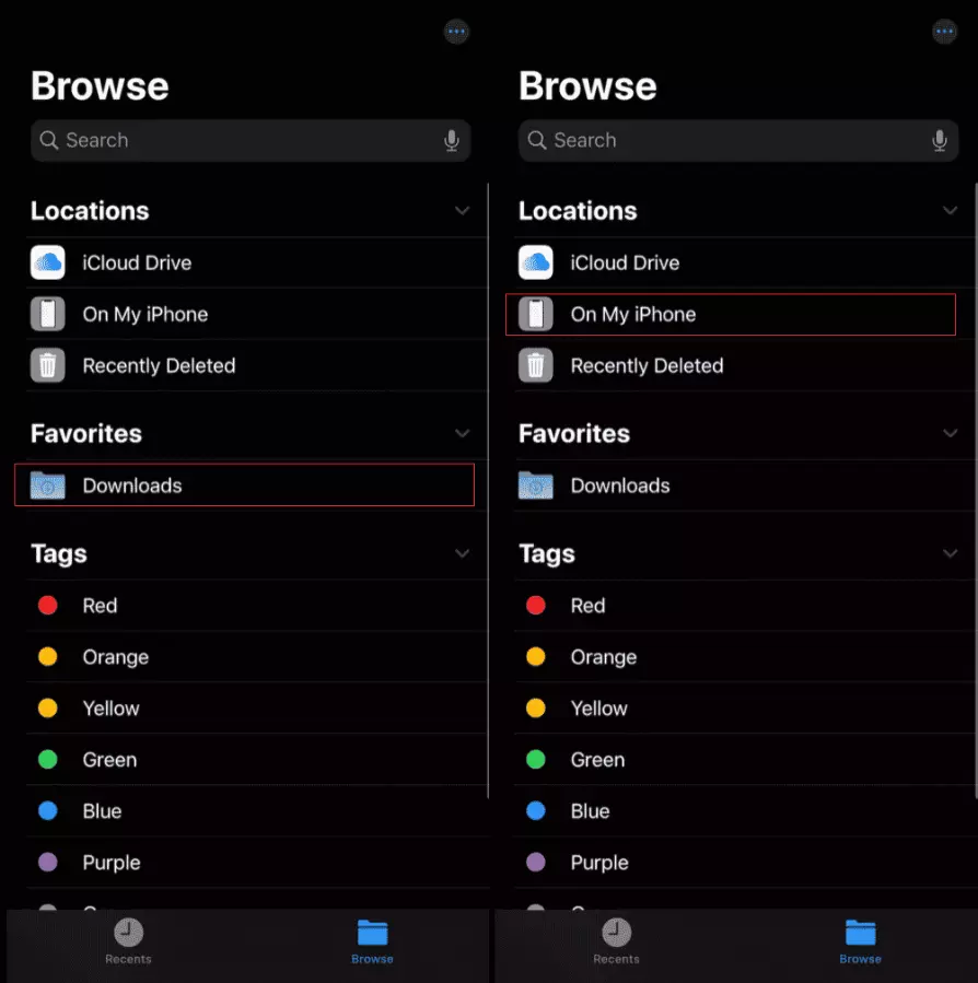 Where do downloads go on iPhone