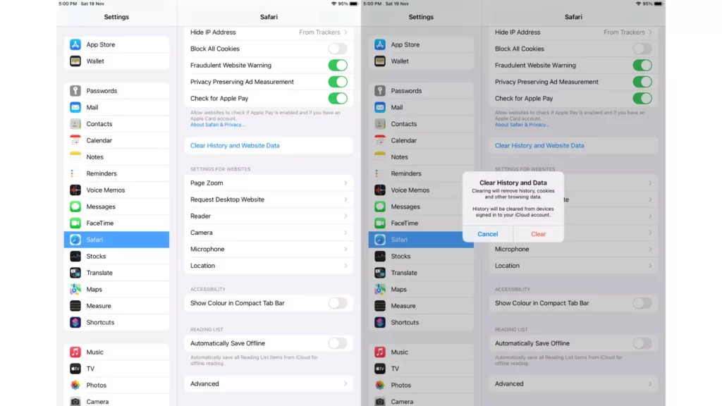 How to Clear History And Website Data From iPhone Safari?