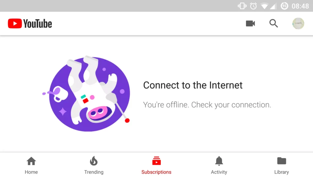 Fix YouTube App Not Working on iPhone, by Checking The Internet Connection