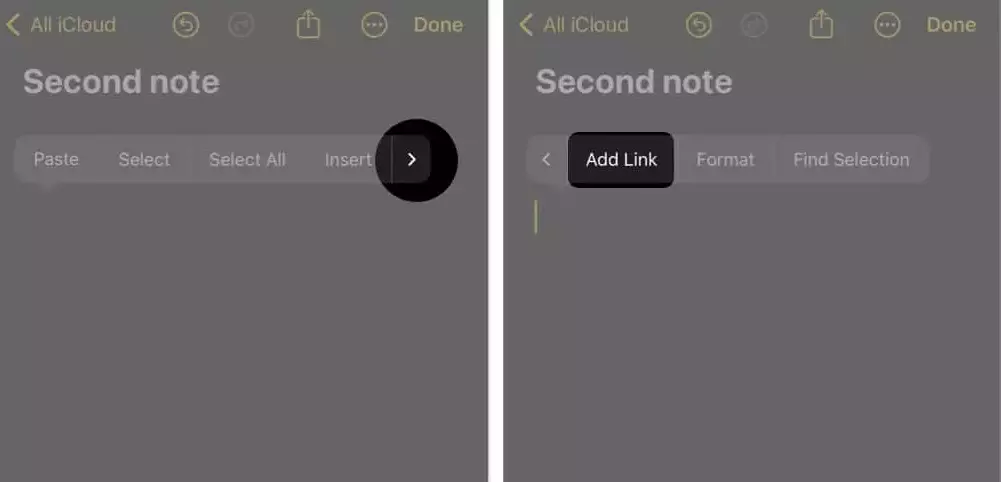How to Link Notes in Apple Notes in iOS 17 on iPhone?