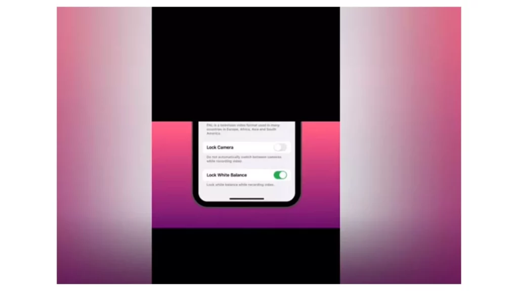 How to Lock White Balance iPhone Camera in iOS 17 on iPhone?