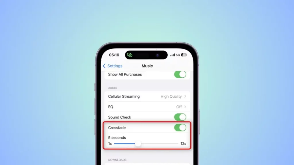 How to Enable Crossfade in Apple Music in iOS 17 on iPhone?